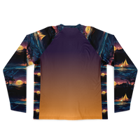 Chokefish™ Long Sleeve Every Day All Weather Trees&Boats Shirt Men's-018