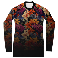 Chokefish™ Long Sleeve Rashguard Floral Woman's Shirt-007-2