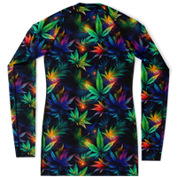 Chokefish™ Long Sleeve Rashguard Cannabis Woman's Shirt-003