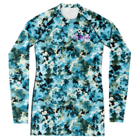 Chokefish™ Long Sleeve Rashguard Acid-Wash Woman's Shirt-013
