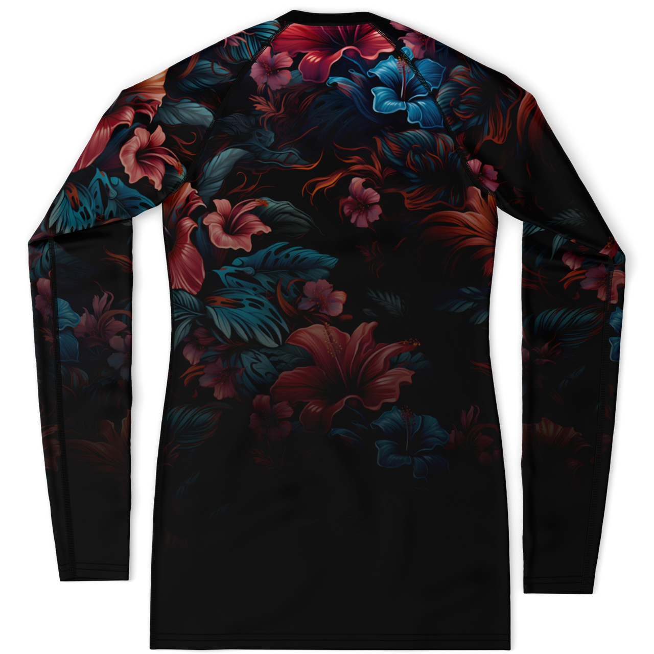 Chokefish™ Long Sleeve Rashguard Floral Woman's Shirt-004