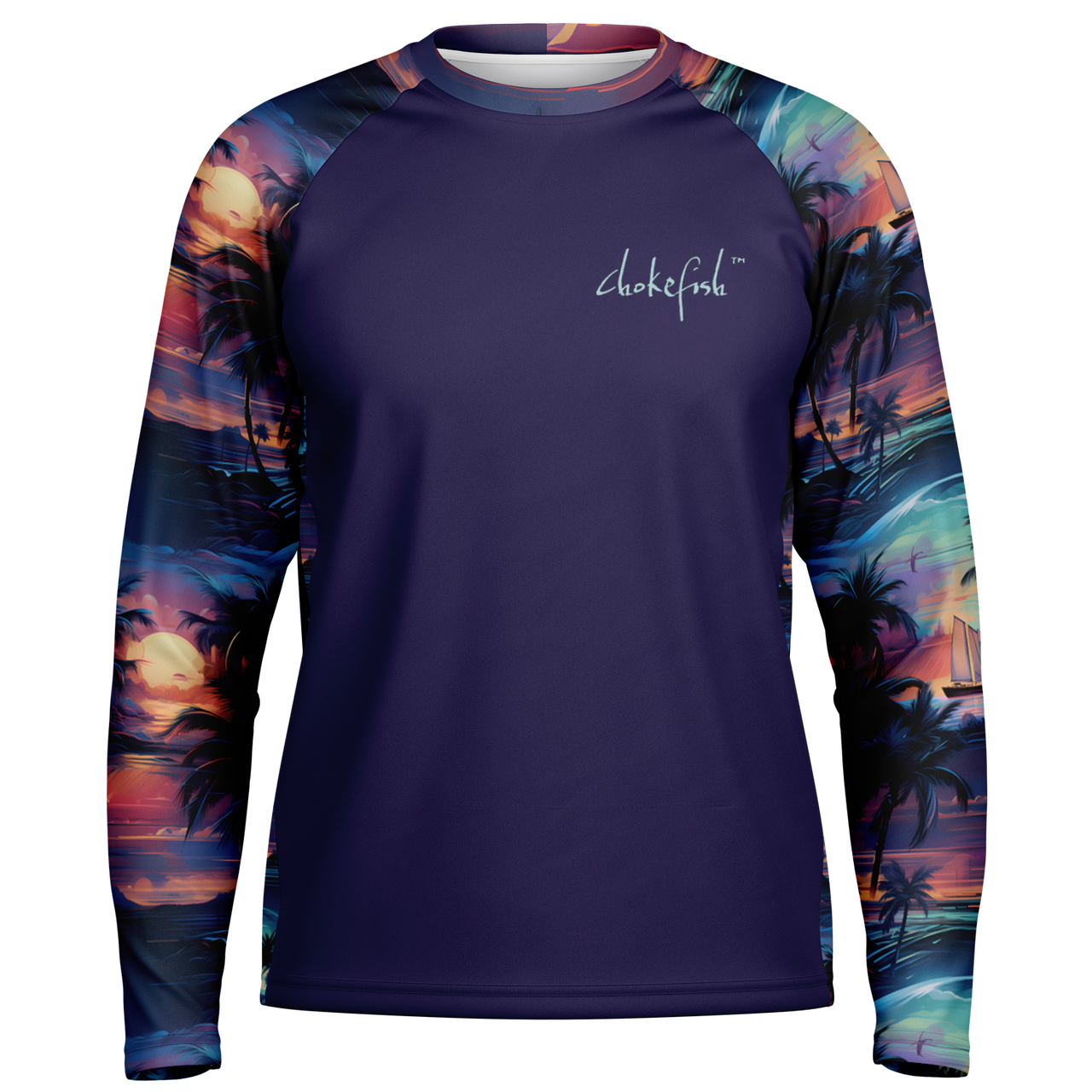 Chokefish™ Long Sleeve Every Day All Weather Trees&Boats Shirt Men's-004-Special-Edition