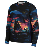 Chokefish™ Long Sleeve Every Day All Weather Trees&Boats Shirt Men's-013