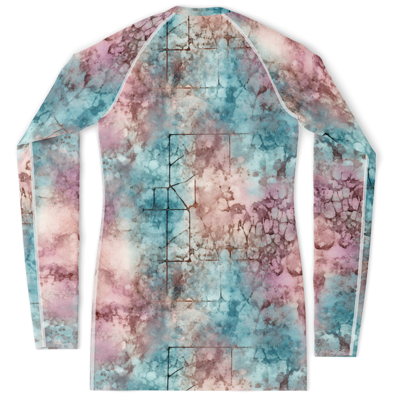 Chokefish™ Long Sleeve Rashguard Acid-Wash Woman's Shirt-003