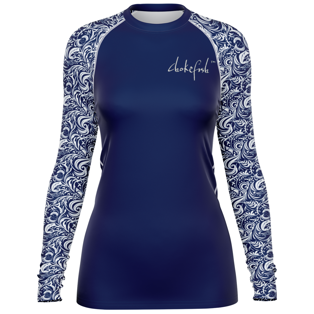 Chokefish™ Long Sleeve Rashguard Maori Woman's Shirt-006