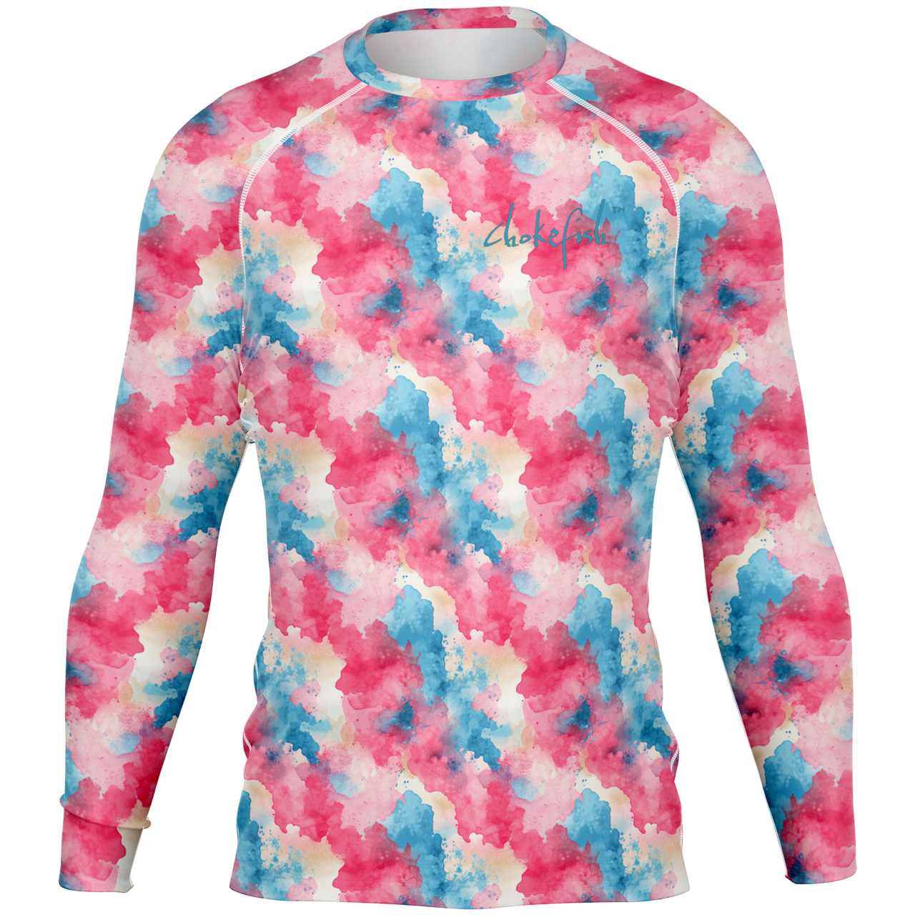 Chokefish™ Long Sleeve Rashguard Acid-Wash Men's Shirt-001
