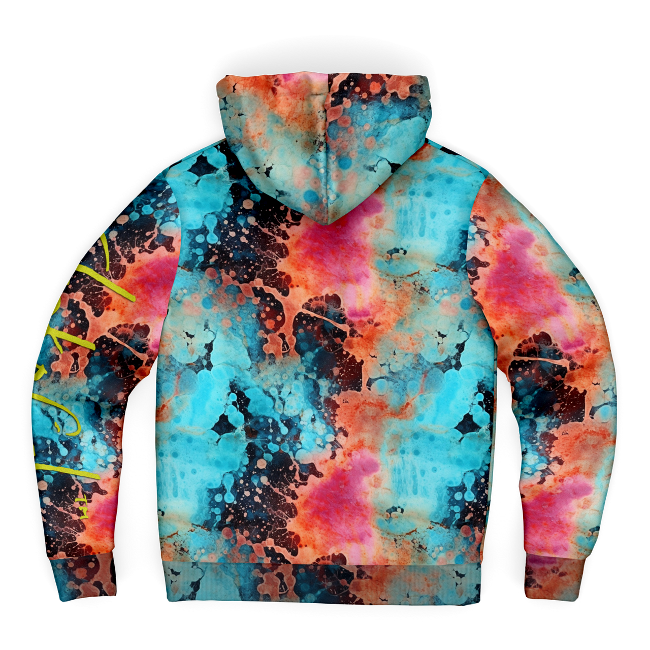 Chokefish™ Microfleece Zip-Up Hoodie Acid-Wash Colors-007