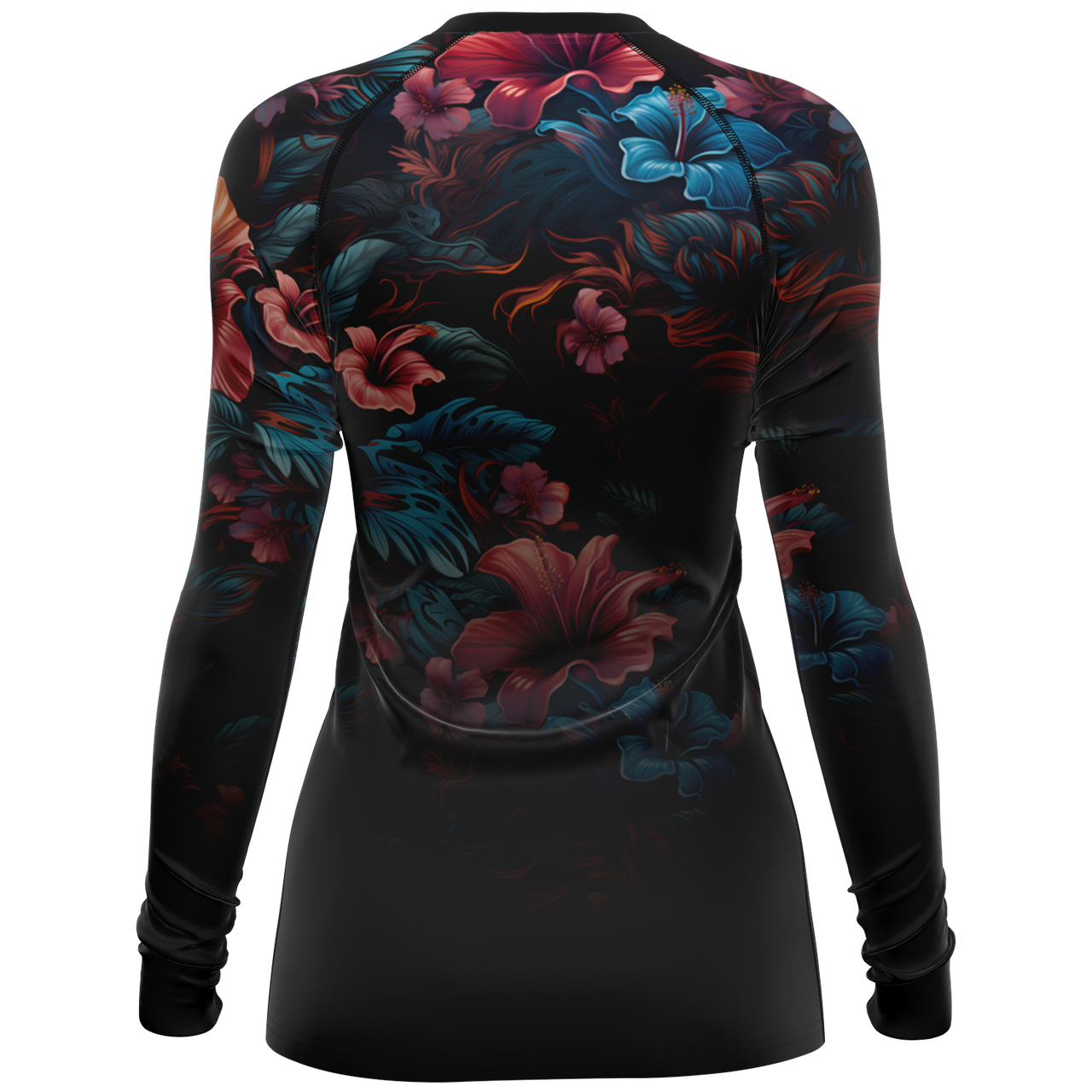 Chokefish™ Long Sleeve Rashguard Floral Woman's Shirt-004