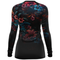 Chokefish™ Long Sleeve Rashguard Floral Woman's Shirt-004