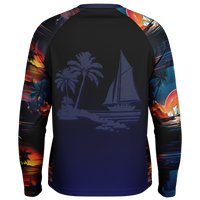 Chokefish™ Long Sleeve Every Day All Weather Trees&Boats Shirt Men's-007-Special-Edition