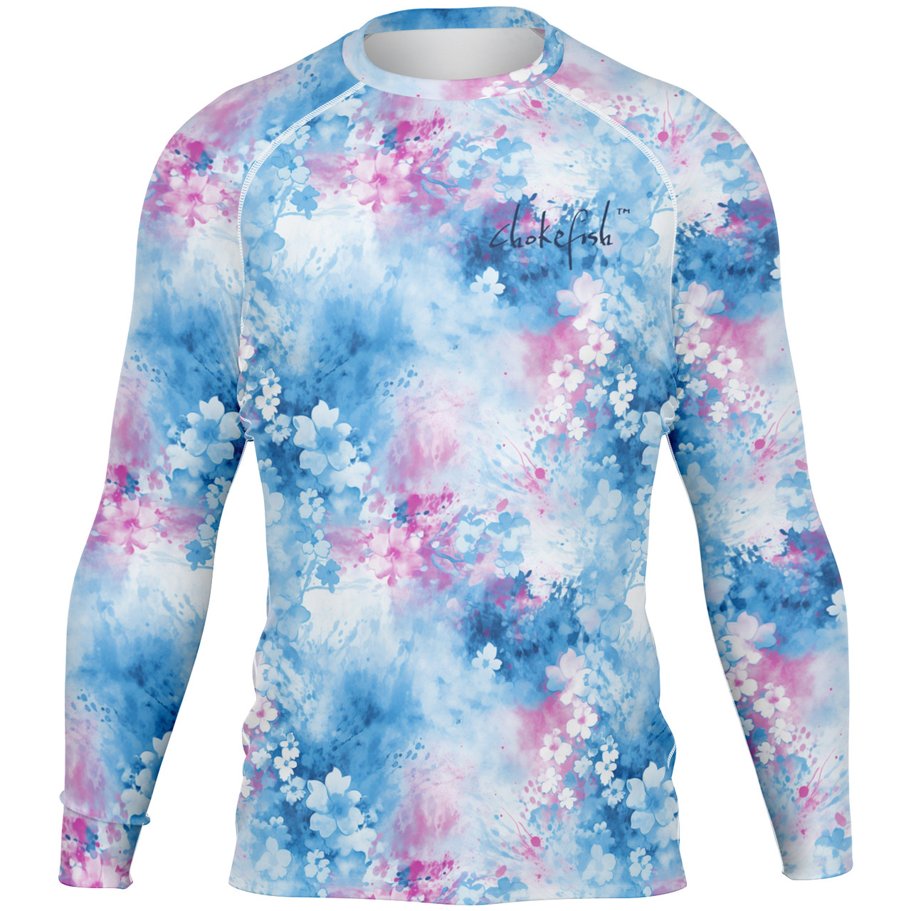 Chokefish™ Long Sleeve Rashguard Acid-Wash Men's Shirt-006