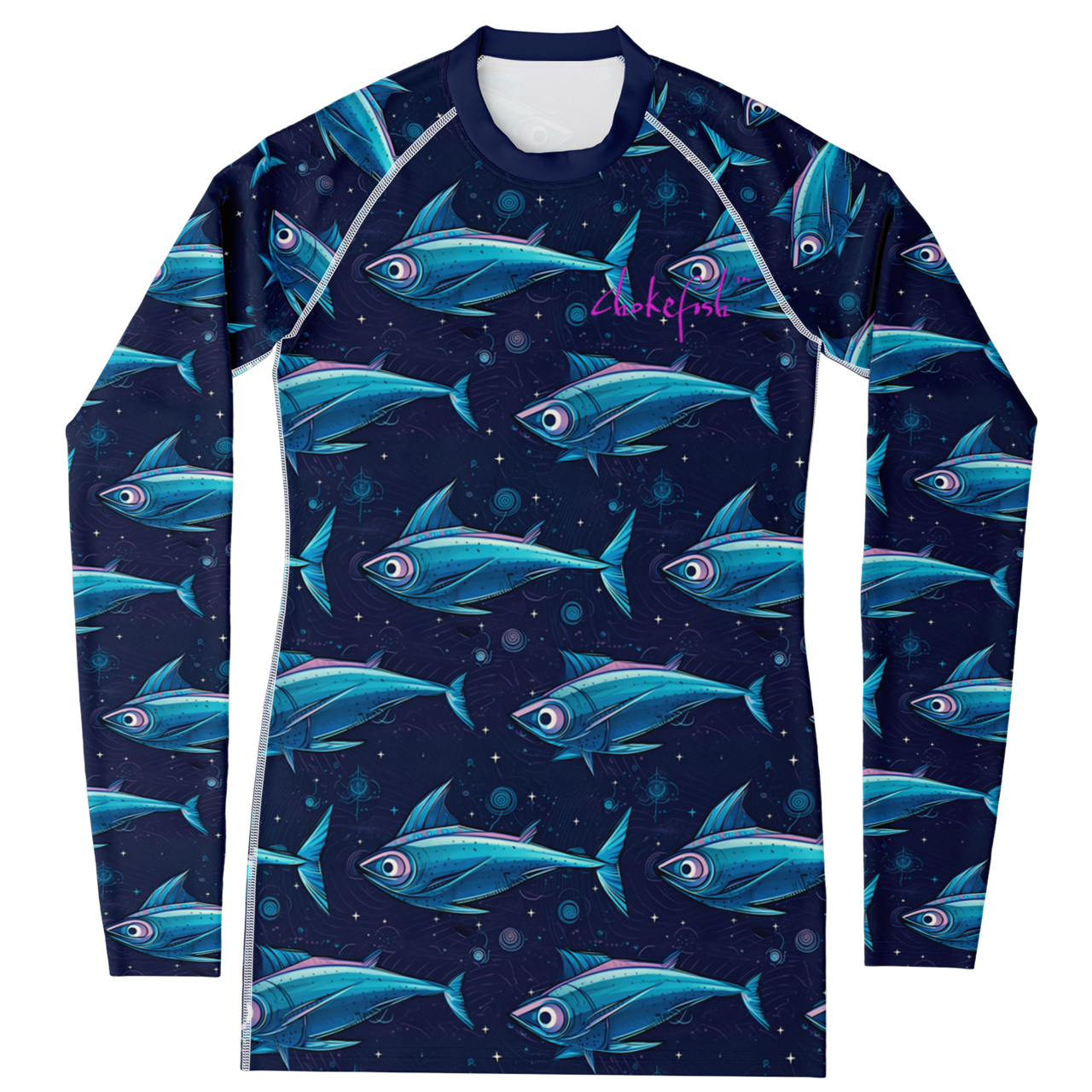 Chokefish™ Long Sleeve Rashguard Marine Woman's Shirt-004