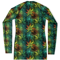 Chokefish™ Long Sleeve Rashguard Cannabis Woman's Shirt-004