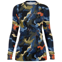 Chokefish™ Long Sleeve Rashguard Camouflage Woman's Shirt-012