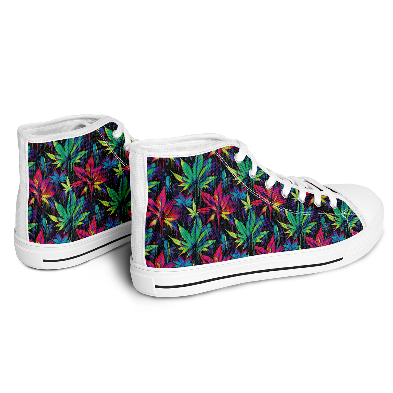Chokefish™ Urban Peak Retro High Tops-Cannabis-010