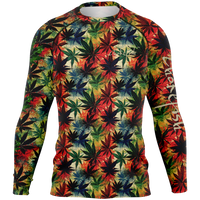 Chokefish™ Long Sleeve Rashguard Cannabis Men's Shirt-010
