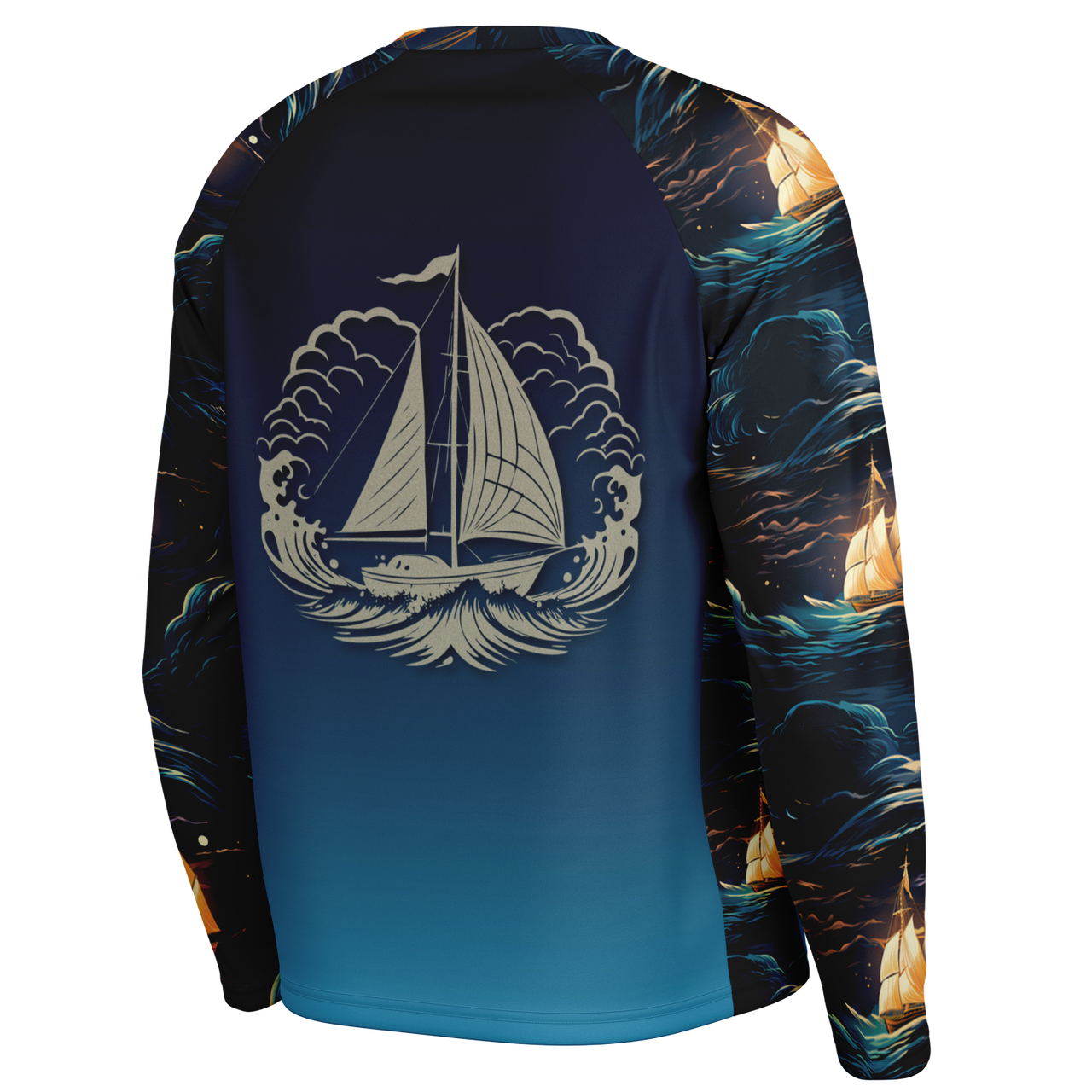 Chokefish™ Long Sleeve Every Day All Weather Trees&Boats Shirt Men's-014-Special-Edition