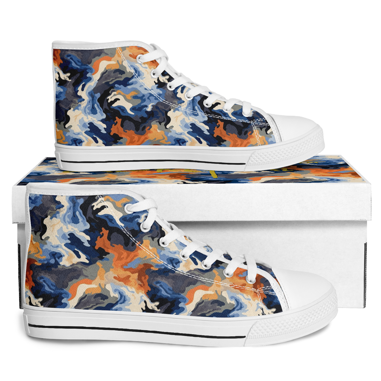 Chokefish™ Urban Peak Retro High Tops-Camouflage-006