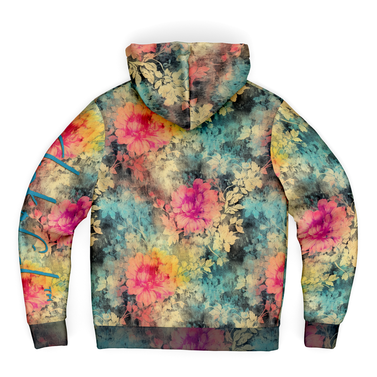 Chokefish™ Microfleece Zip-Up Hoodie Acid-Wash Colors-009B