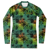 Chokefish™ Long Sleeve Rashguard Cannabis Woman's Shirt-006