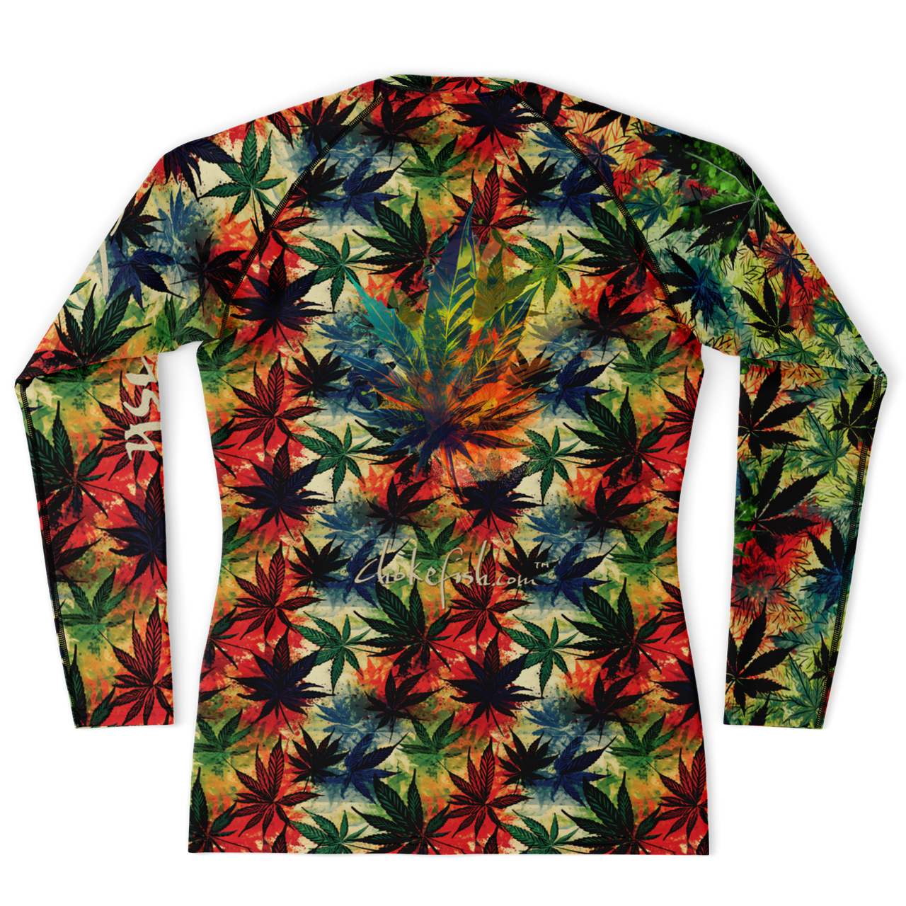 Chokefish™ Long Sleeve Rashguard Cannabis Men's Shirt-010-Special Edition
