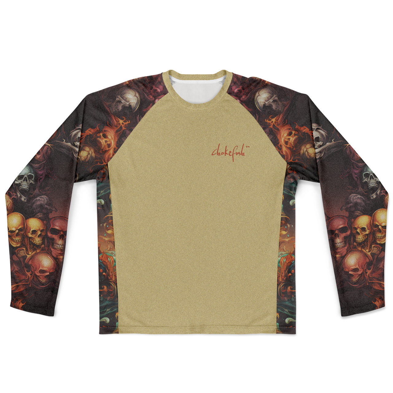 Chokefish™ Long Sleeve Every Day All Weather Skulls Shirt Men's-04SE