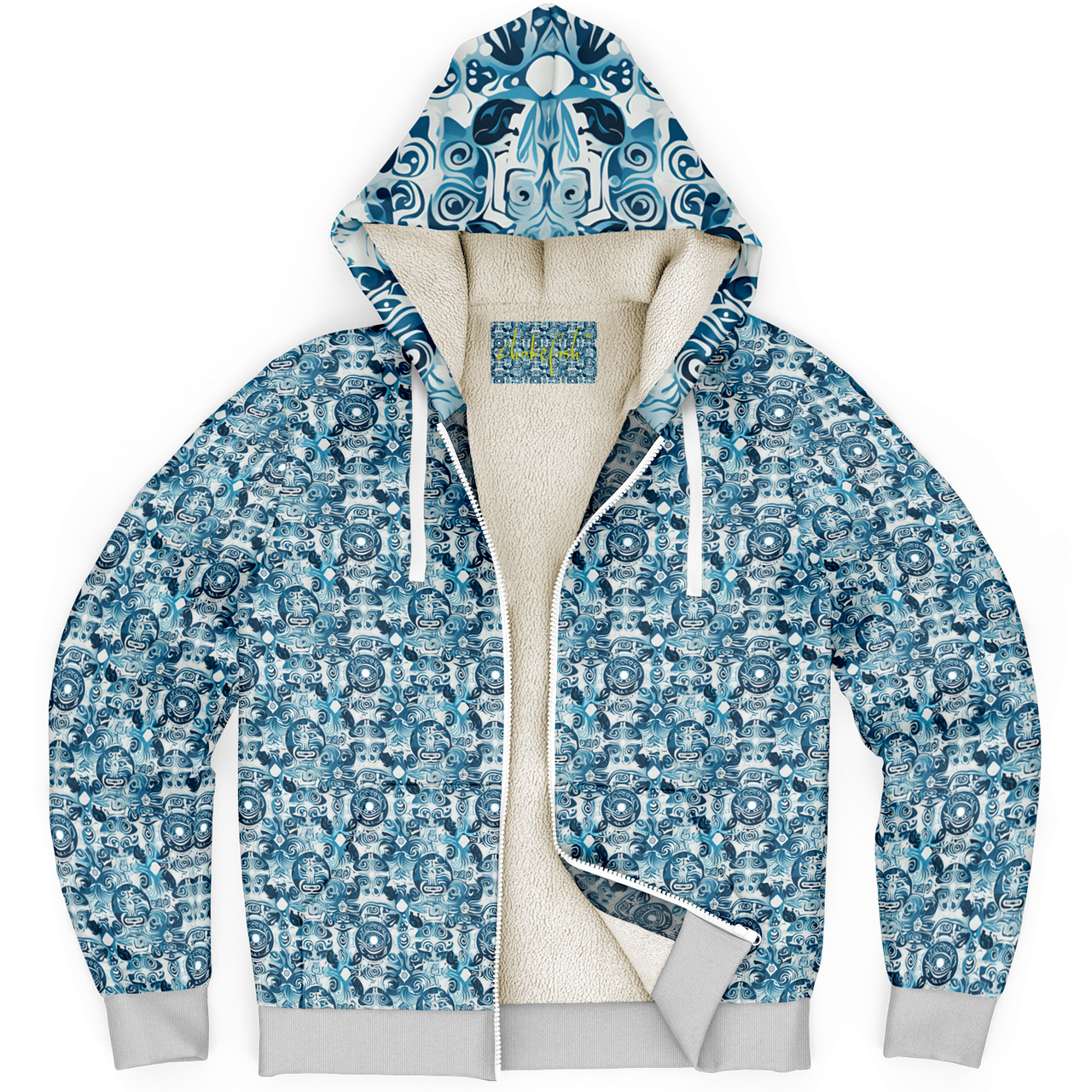 Chokefish™ Microfleece Zip-Up Hoodie Sun&Saltwater-002