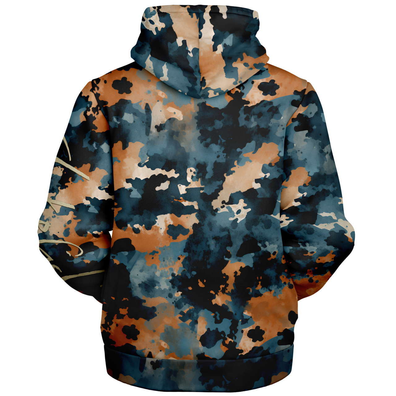 Chokefish™ Microfleece Zip-Up Hoodie Acid-Wash Colors-011
