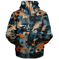 Chokefish™ Microfleece Zip-Up Hoodie Acid-Wash Colors-011