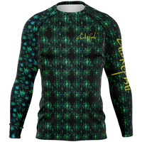Chokefish™ Long Sleeve Rashguard Cannabis Men's Shirt-013