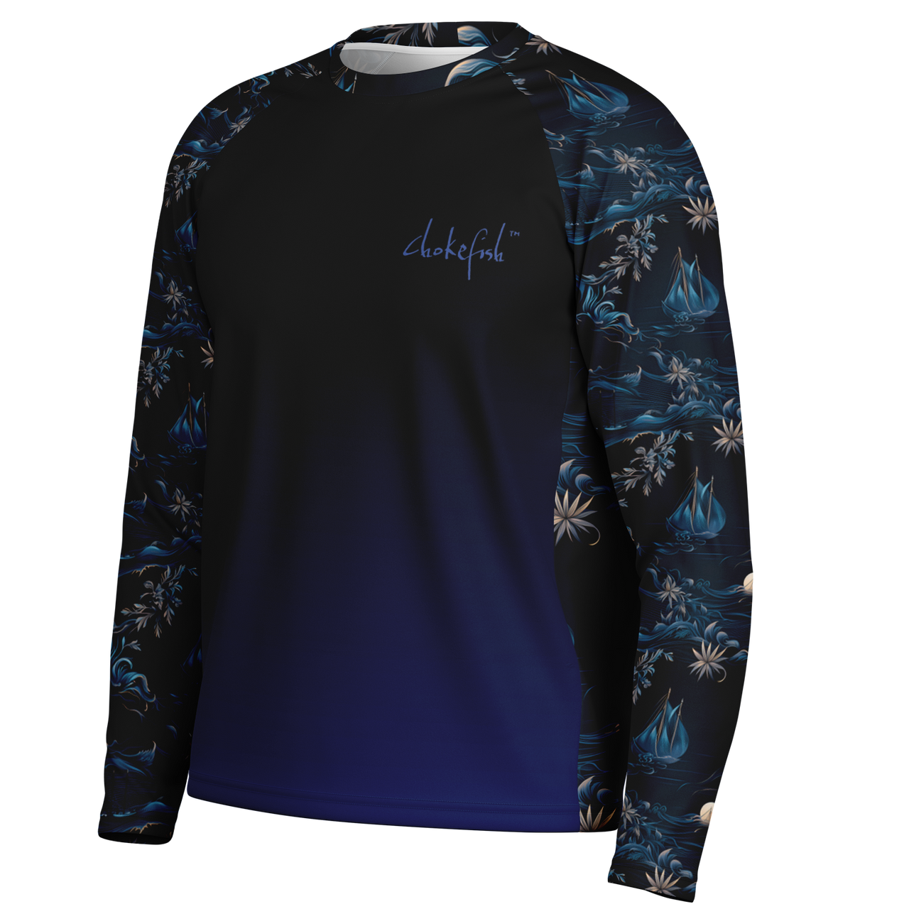 Chokefish™ Long Sleeve Every Day All Weather Trees&Boats Shirt Men's-017-Special-Edition