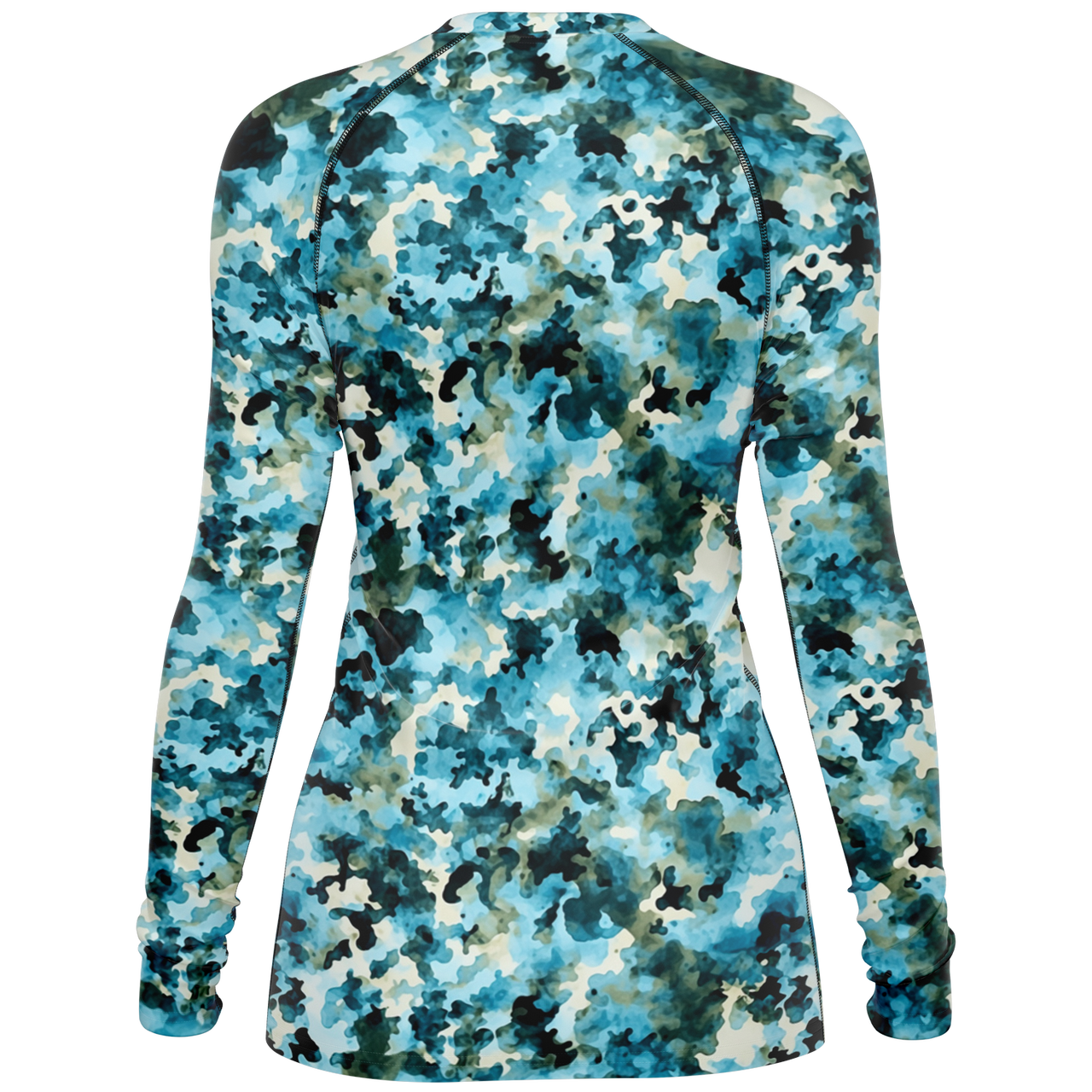 Chokefish™ Long Sleeve Rashguard Acid-Wash Woman's Shirt-013