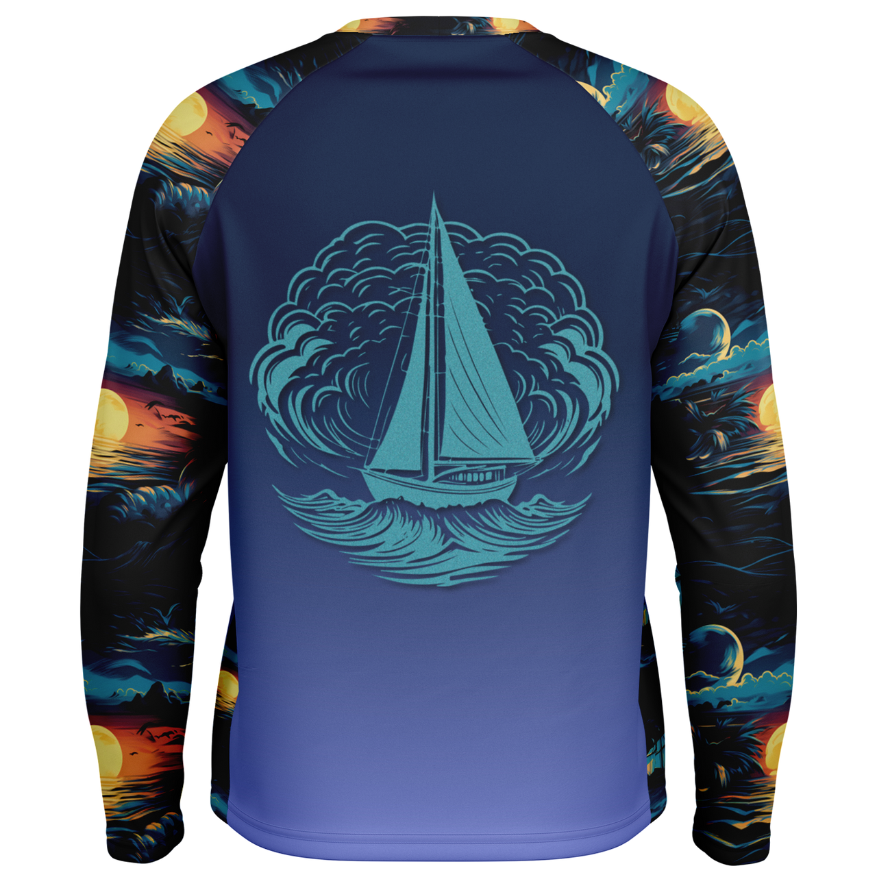 Chokefish™ Long Sleeve Every Day All Weather Trees&Boats Shirt Men's-016-Special-Edition