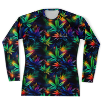 Chokefish™ Long Sleeve Rashguard Cannabis Men's Shirt-003