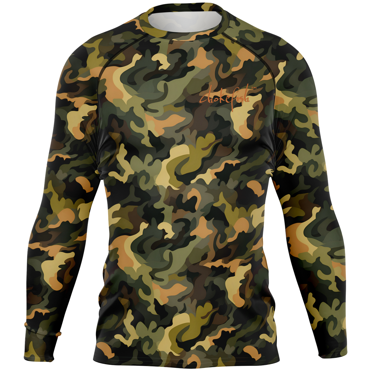 Chokefish™ Long Sleeve Rashguard Camouflage Men's Shirt-011