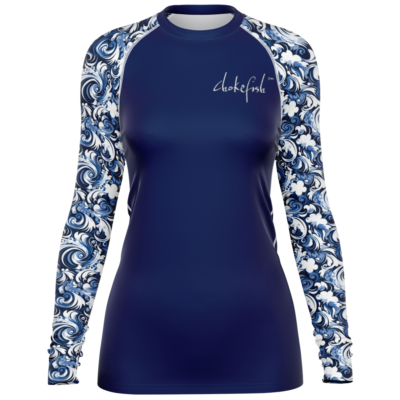 Chokefish™ Long Sleeve Rashguard Maori Woman's Shirt-008