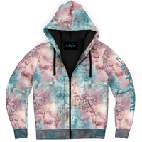 Chokefish™ Microfleece Zip-Up Hoodie Acid-Wash Colors-005B
