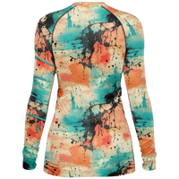 Chokefish™ Long Sleeve Rashguard Acid-Wash Woman's Shirt-002