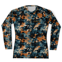 Chokefish™ Long Sleeve Rashguard Acid-Wash Men's Shirt-009