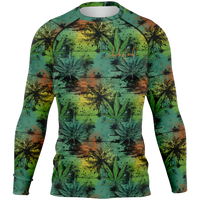 Chokefish™ Long Sleeve Rashguard Cannabis Men's Shirt-006