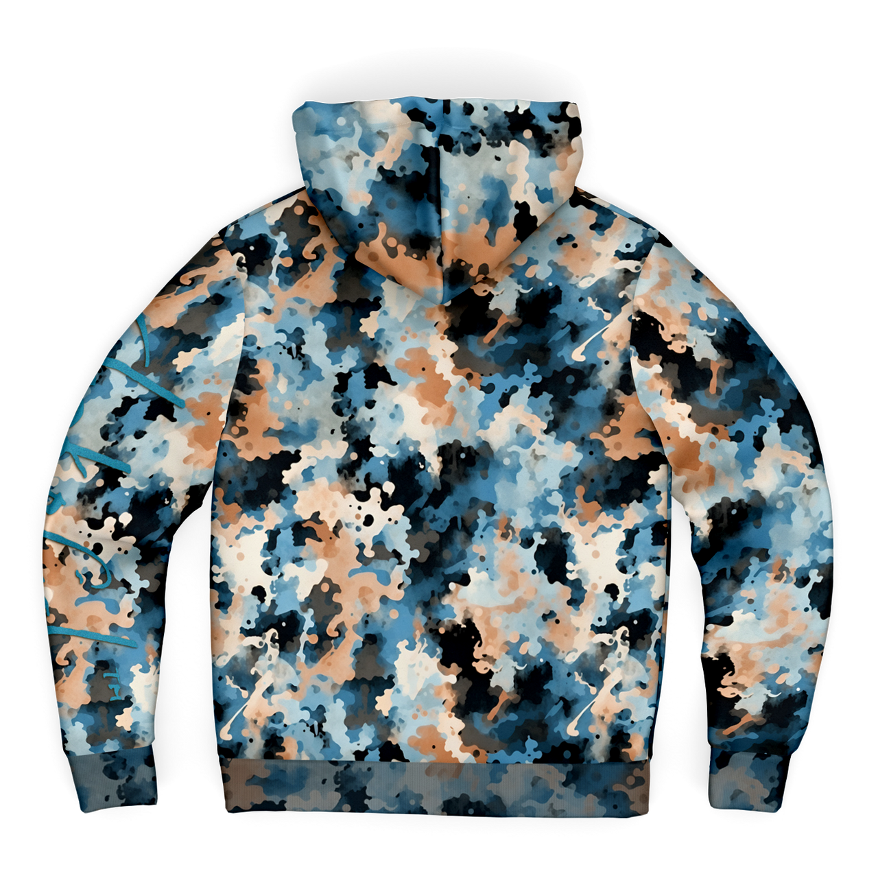 Chokefish™ Microfleece Zip-Up Hoodie Acid-Wash Colors-017B