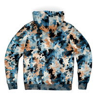 Chokefish™ Microfleece Zip-Up Hoodie Acid-Wash Colors-017B