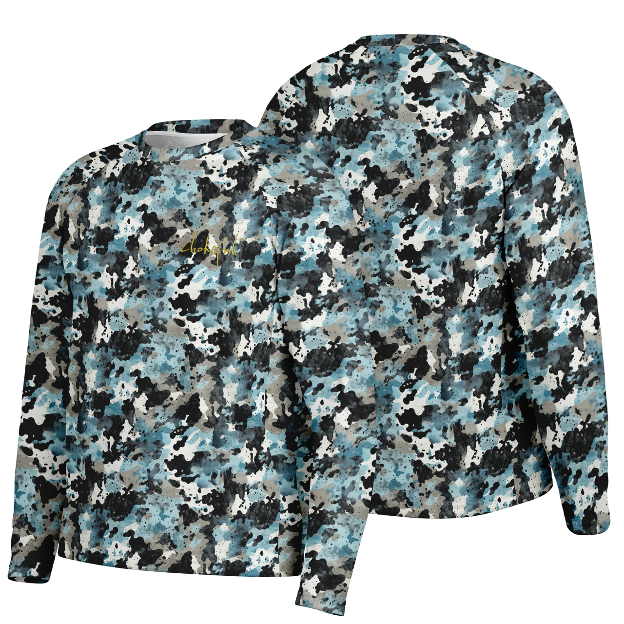 Chokefish™ Long Sleeve Every Day All Weather Acid-Wash Shirt Men's-010