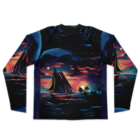 Chokefish™ Long Sleeve Every Day All Weather Trees&Boats Shirt Men's-013