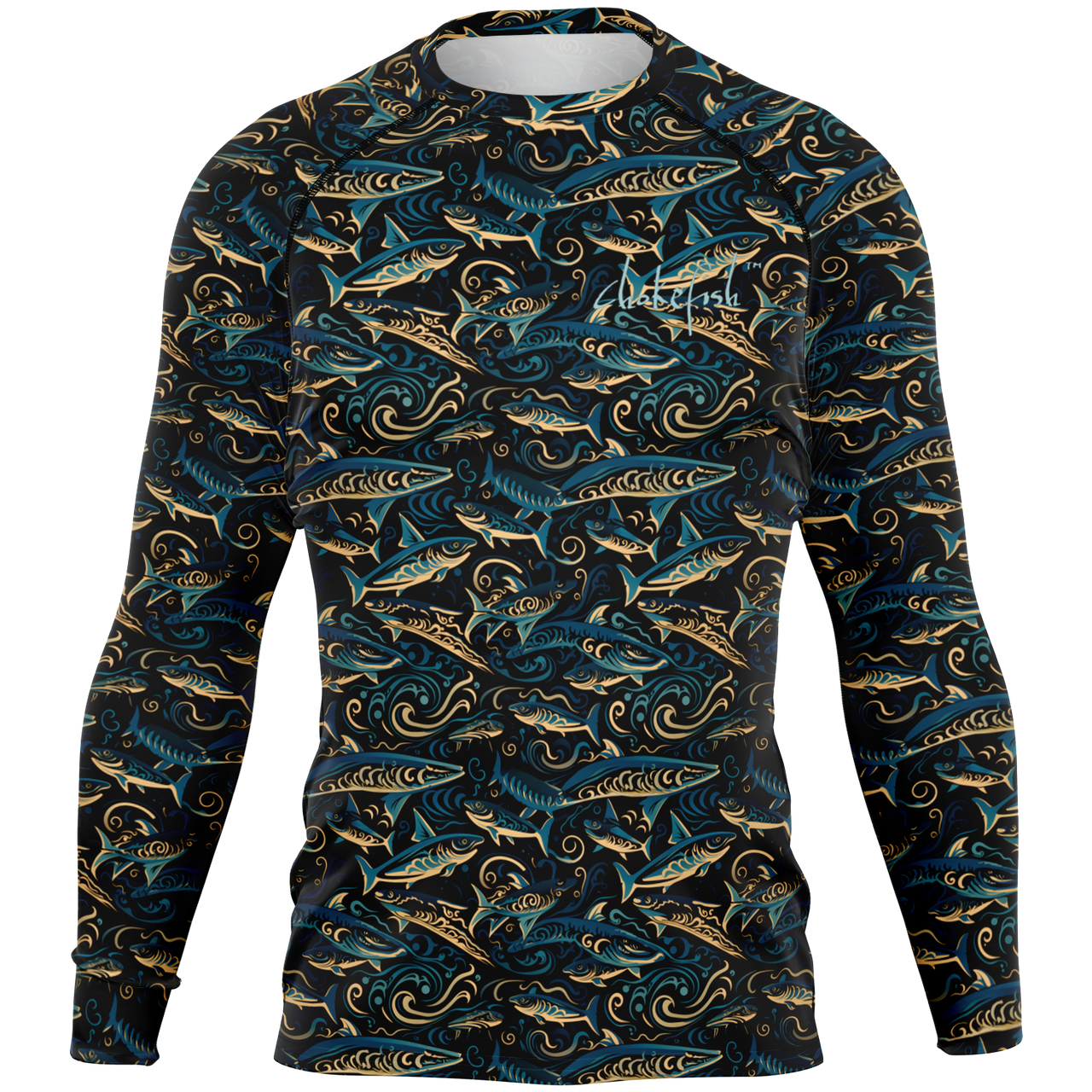 Chokefish™ Long Sleeve Rashguard Marine Men's Shirt-003