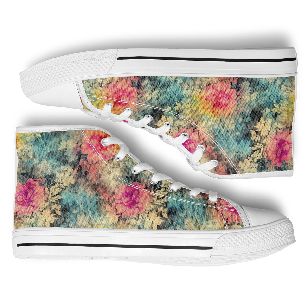 Chokefish™ Urban Peak Retro High Tops-Acid-Wash-007