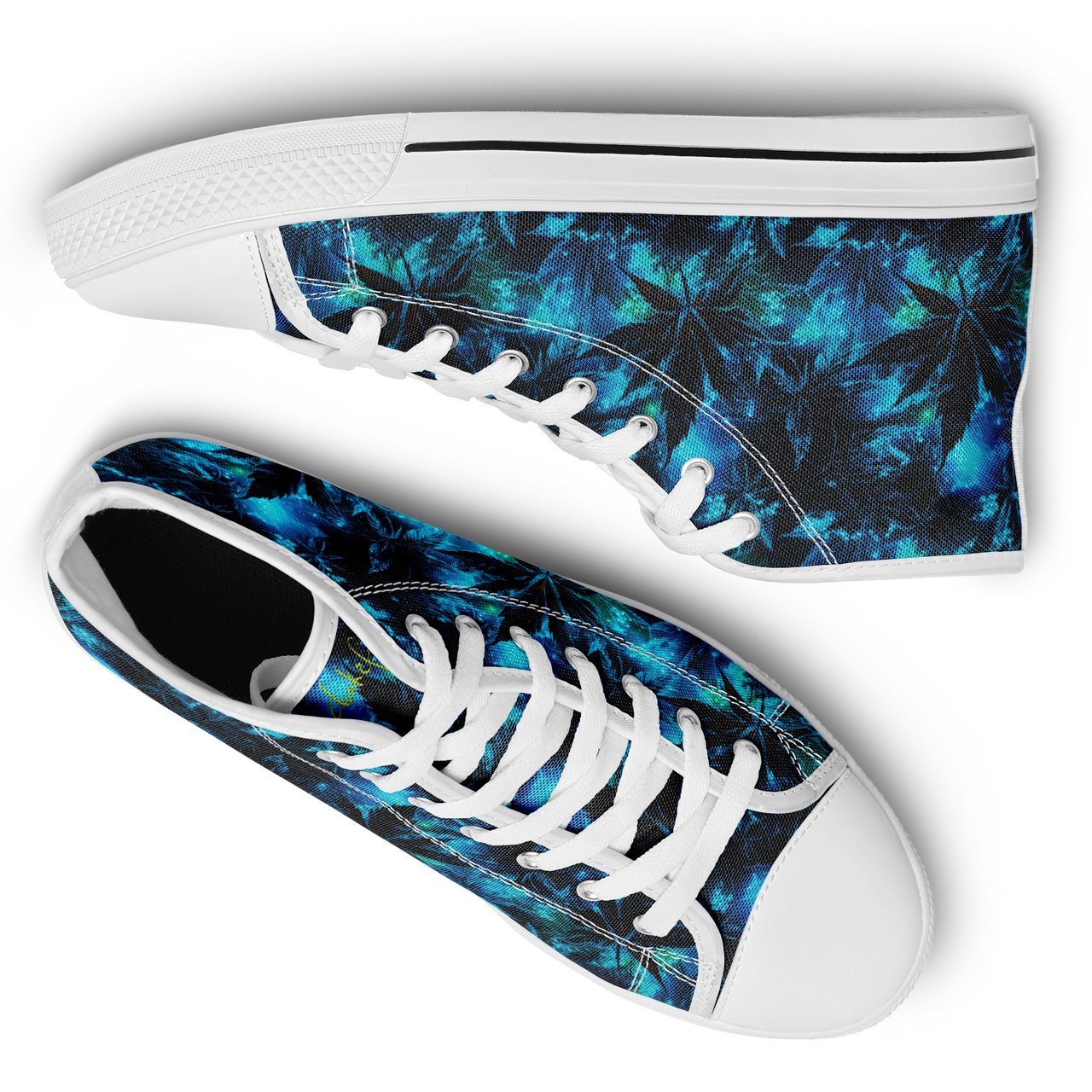 Chokefish™ Urban Peak Retro High Tops-Cannabis-009