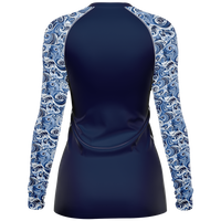 Chokefish™ Long Sleeve Rashguard Maori Woman's Shirt-002