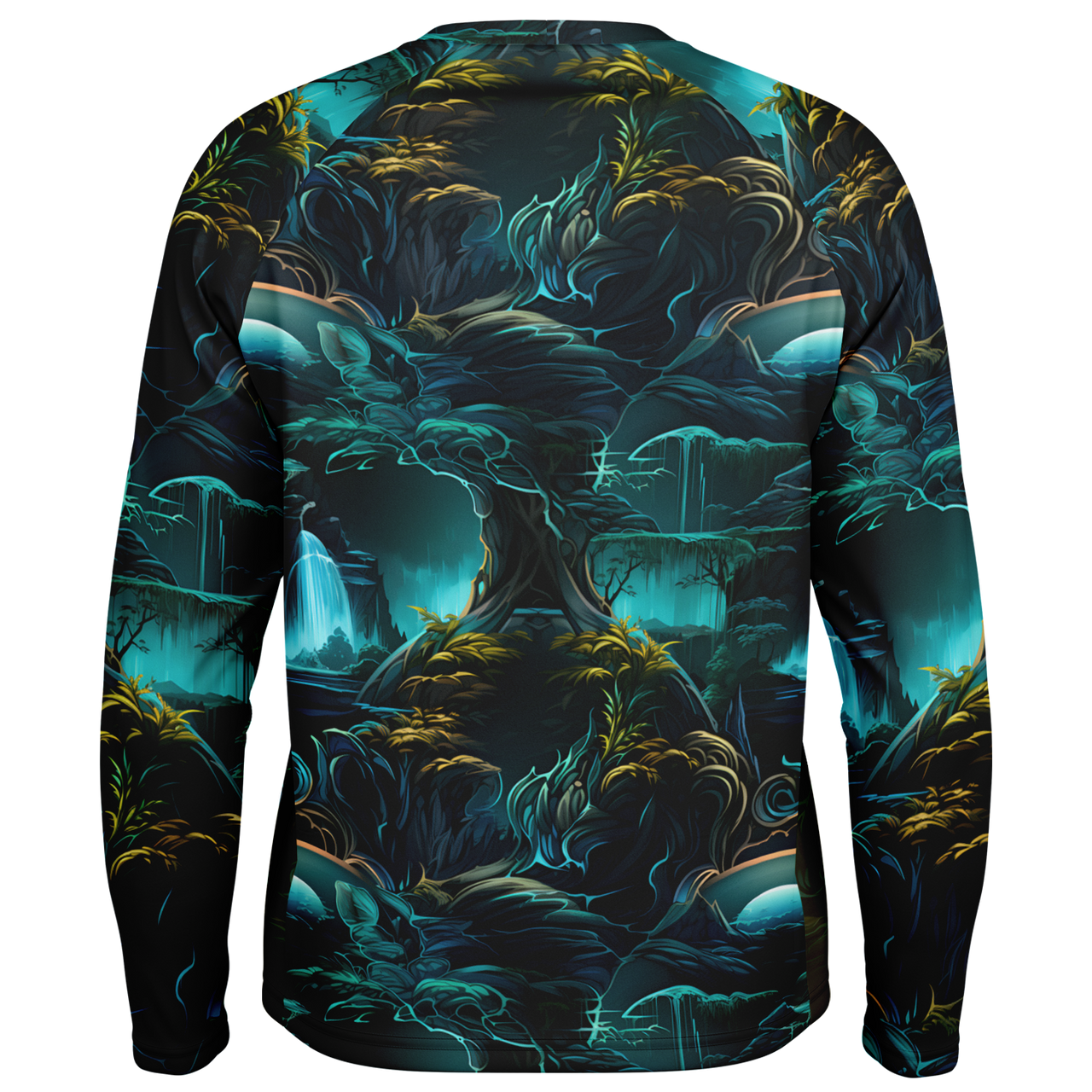 Chokefish™ Long Sleeve Every Day All Weather Trees&Boats Shirt Men's-002