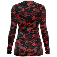 Chokefish™ Long Sleeve Rashguard Camouflage Woman's Shirt-010